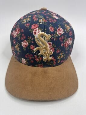 American Needle Chicago White Sox Suede Floral Ball Cap Hat Baseball